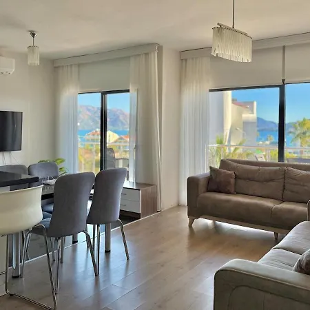 Deniz Manzarali, Plaja 100 Metre, Luks 3 Apartment