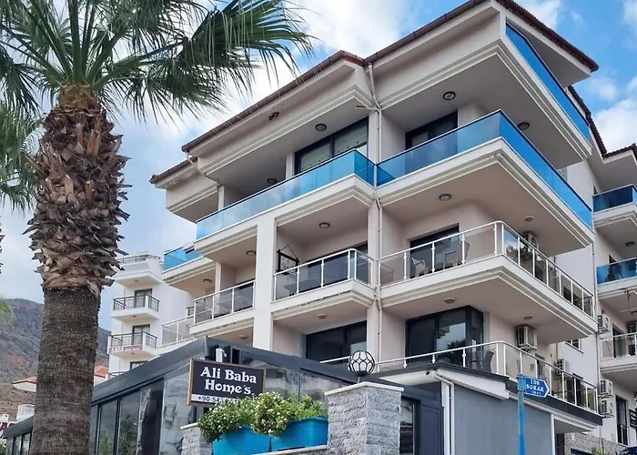 Deniz Manzarali, Plaja 100 Metre, Luks 3 Апартаменты Мармарис